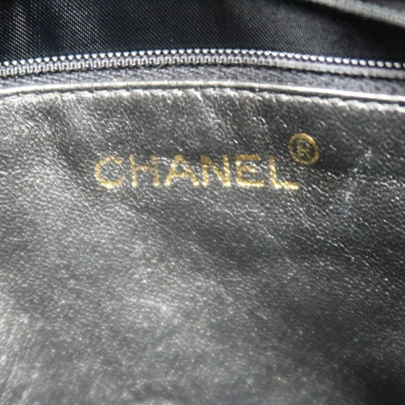 CHANEL Coco Mark Fringe Shoulder Bag, Black, Lambskin Leather, with Guarantee Card and Dust Bag