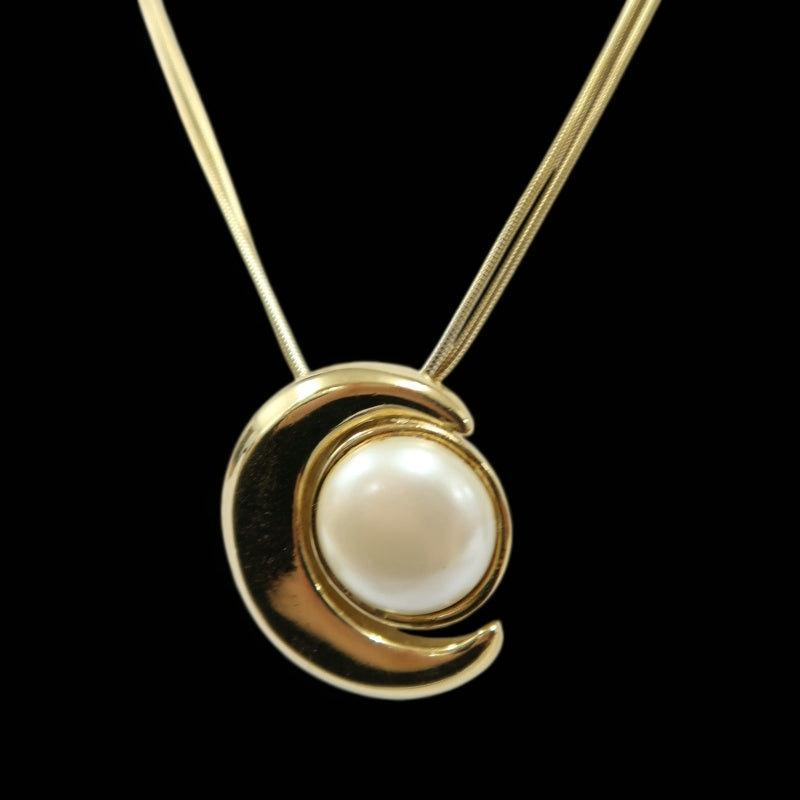 GIVENCHY Gold-Plated Fake Pearl Necklace