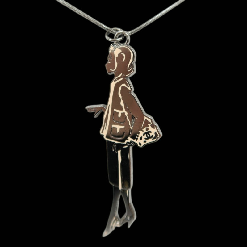 CHANEL Silver-Plated Alloy Long Sweater Necklace