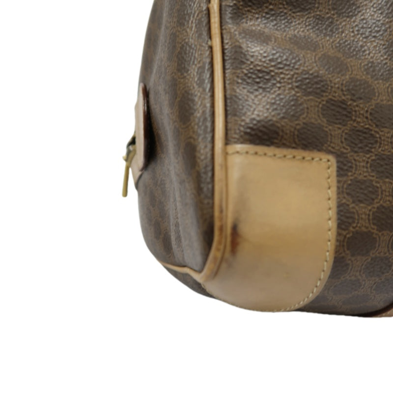 CELINE Monogram Boston Bag (35cm), Brown, Gold Hardware