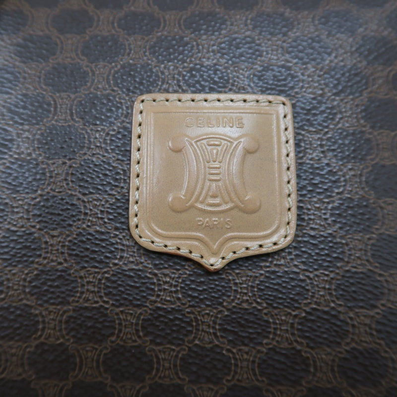 CELINE Monogram Boston Bag (35cm), Brown, Gold Hardware