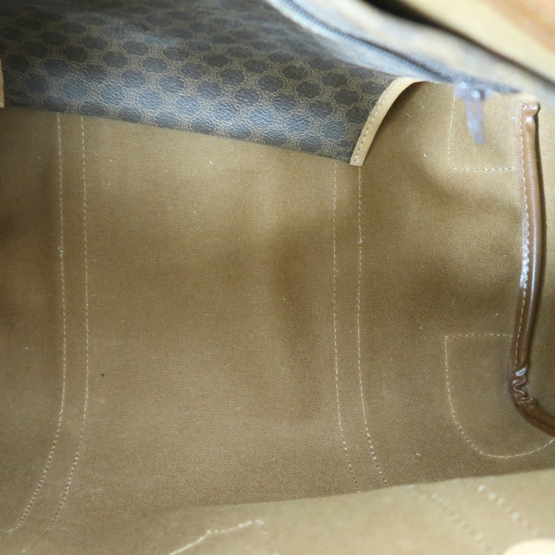 CELINE Monogram Boston Bag (35cm), Brown, Gold Hardware