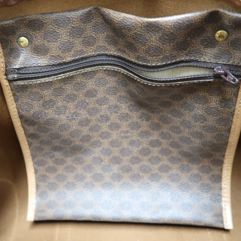 CELINE Monogram Boston Bag (35cm), Brown, Gold Hardware