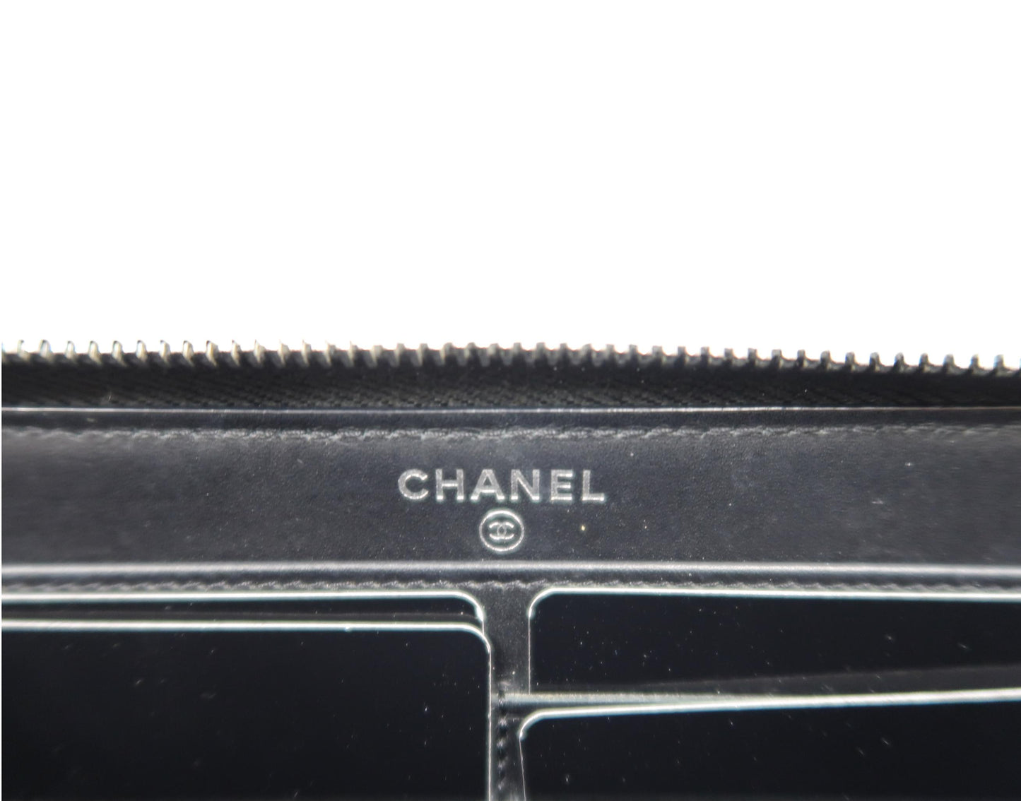 CHANEL Black Long Wallet, Lambskin Leather, with Dust Bag and Box