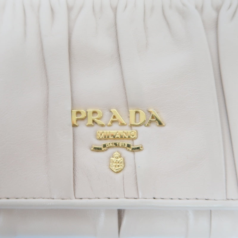 PRADA Long Wallet, Pink & Beige, PVC, Gold Hardware, with Box and Authenticity Card