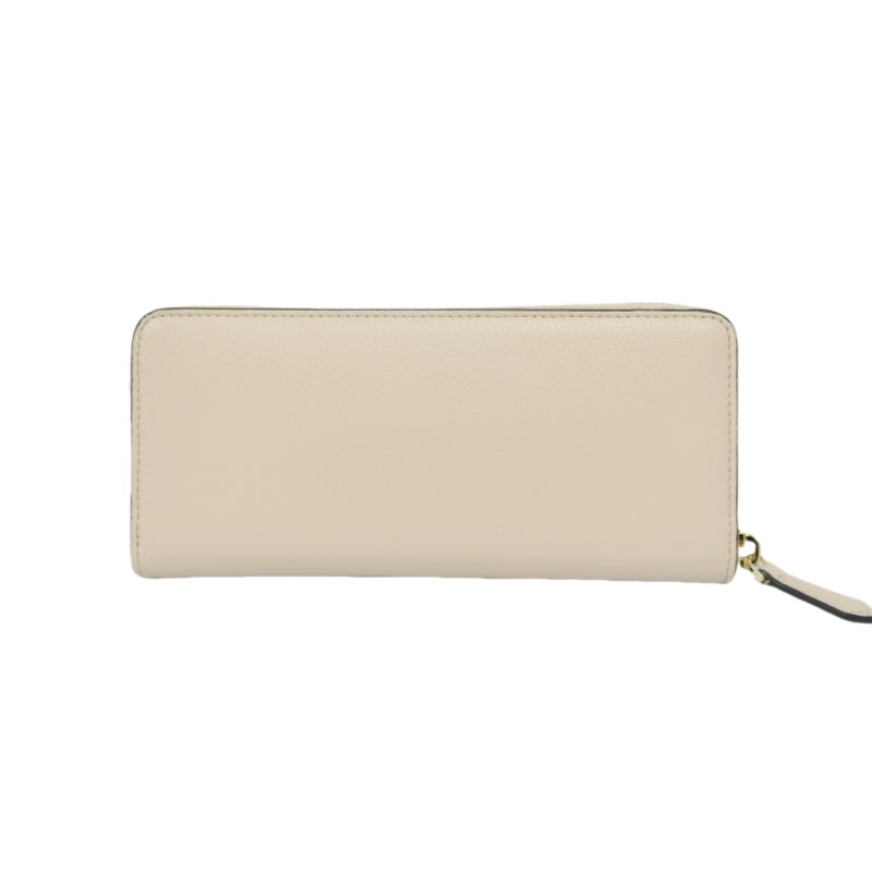 FENDI Beige Pink Wallet, Gold Hardware, with Dust Bag and Box