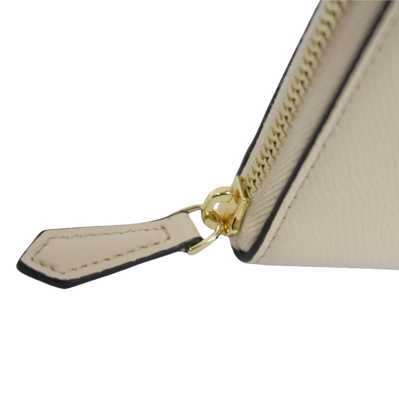FENDI Beige Pink Wallet, Gold Hardware, with Dust Bag and Box