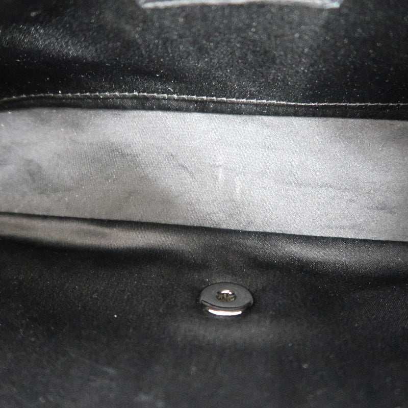 CHANEL Chain Shoulder Bag, Silver Sequins, Silver Hardware