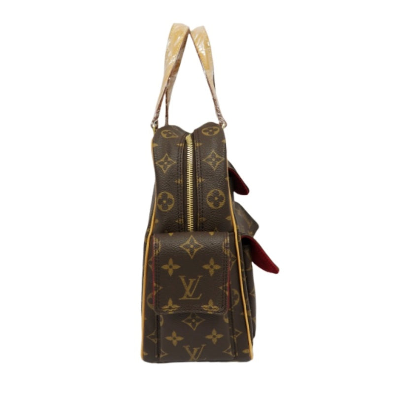 LOUIS VUITTON Monogram Excentri-Cité, Brown, Top Handle & Shoulder Bag, Coated Canvas