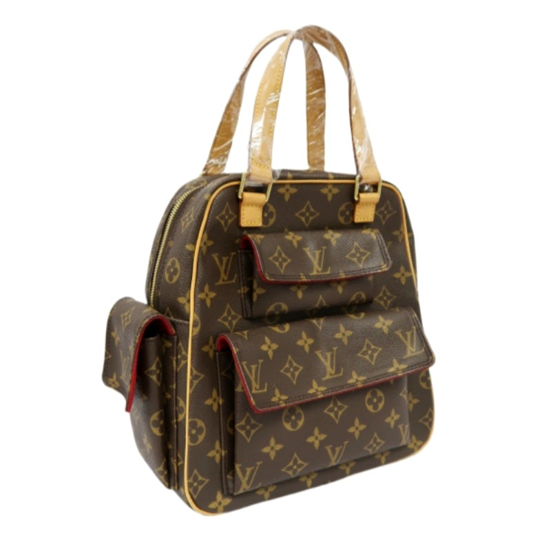 LOUIS VUITTON Monogram Excentri-Cité, Brown, Top Handle & Shoulder Bag, Coated Canvas