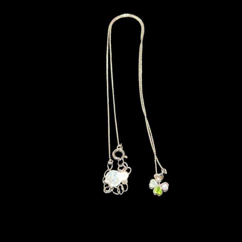 Courrèges Silver Hardware Necklace