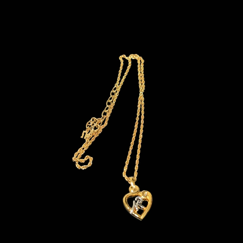 NINA RICCI Gold-Tone Heart Necklace