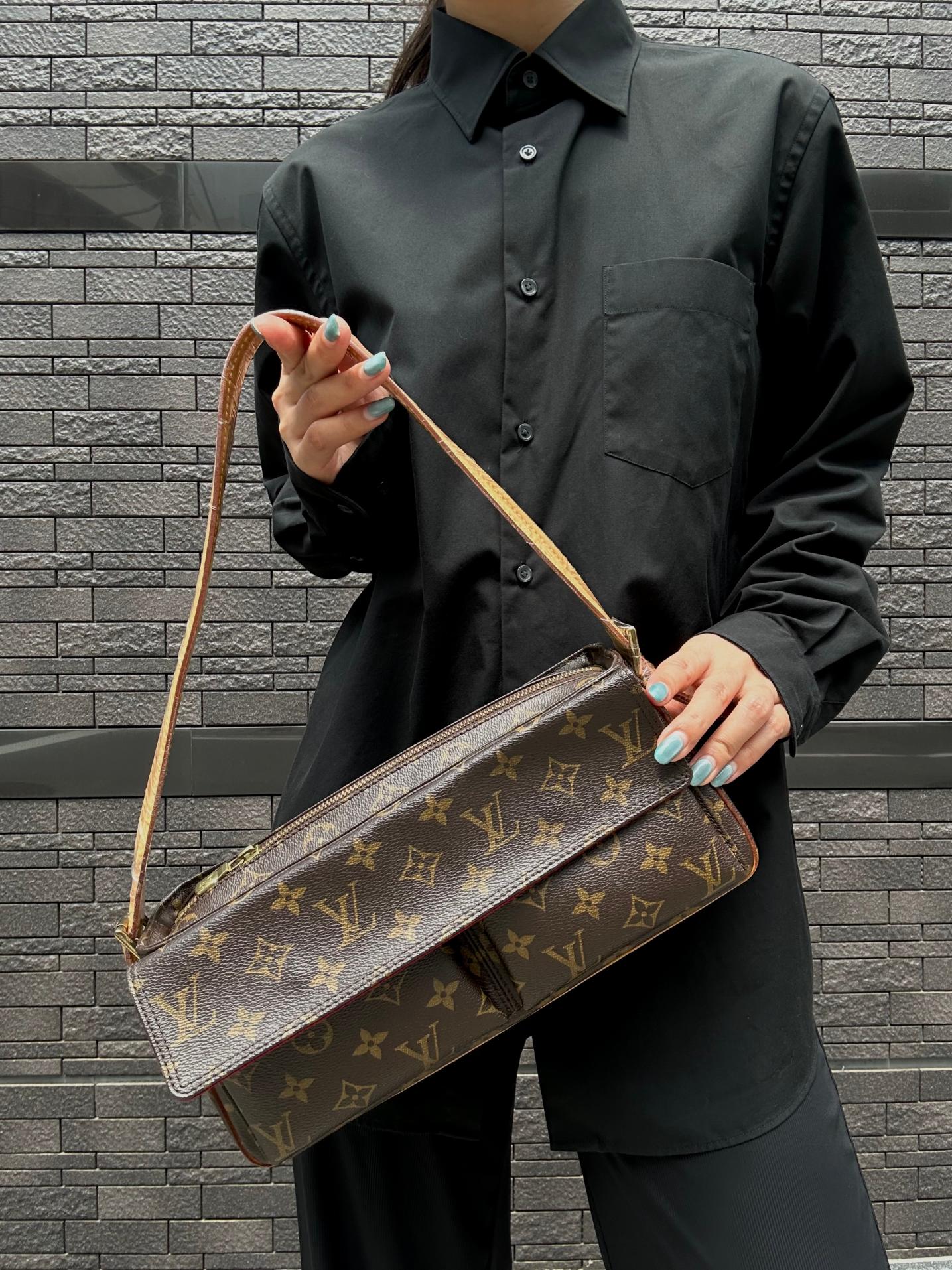 LOUIS VUITTON Monogram VivaCity MM Shoulder Bag Brown LV Multicolore PVC Camel Crossbody Bag