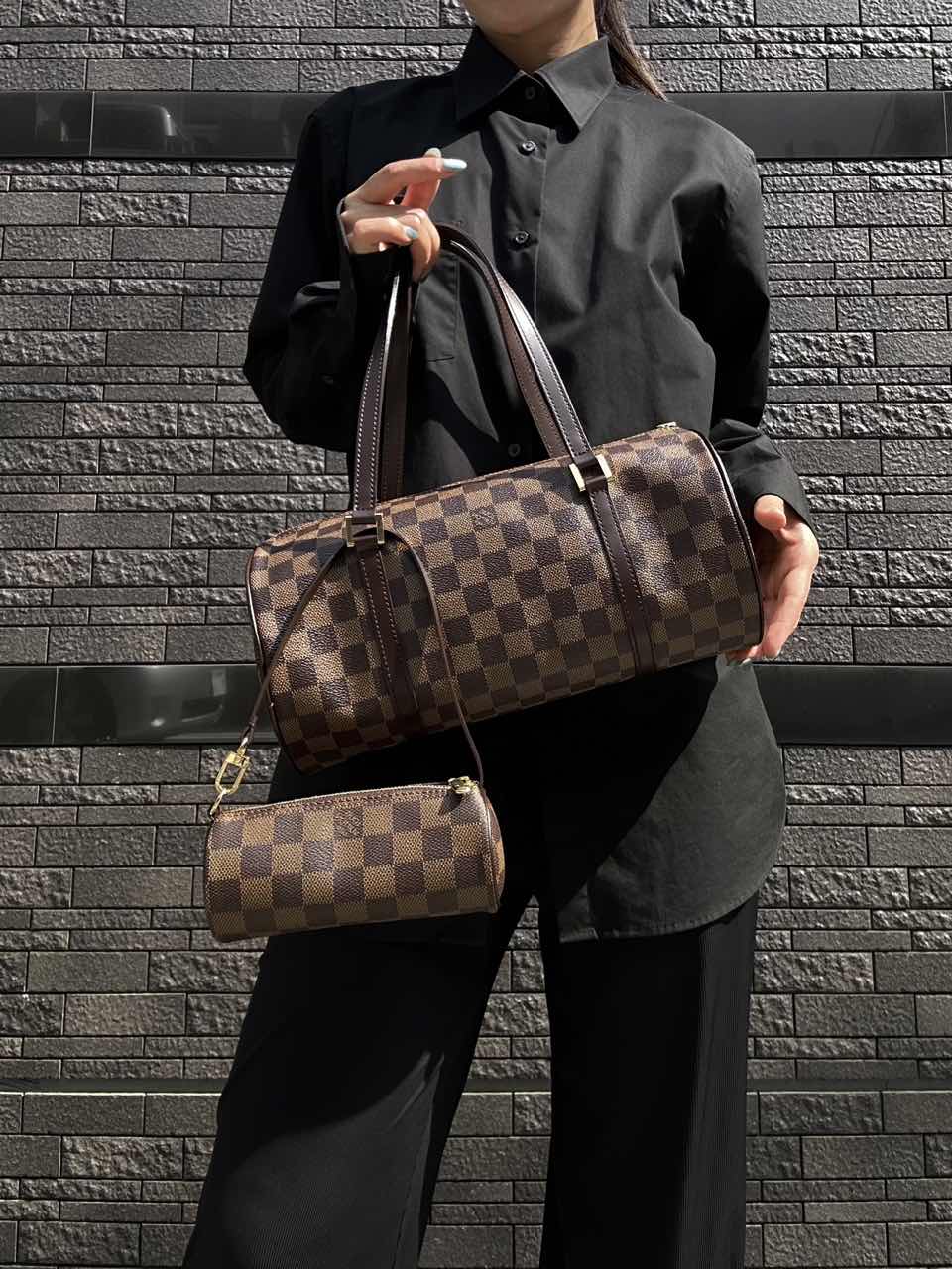 Louis Vuitton (LV) Damier Papillon 30 Handbag, Brown PVC