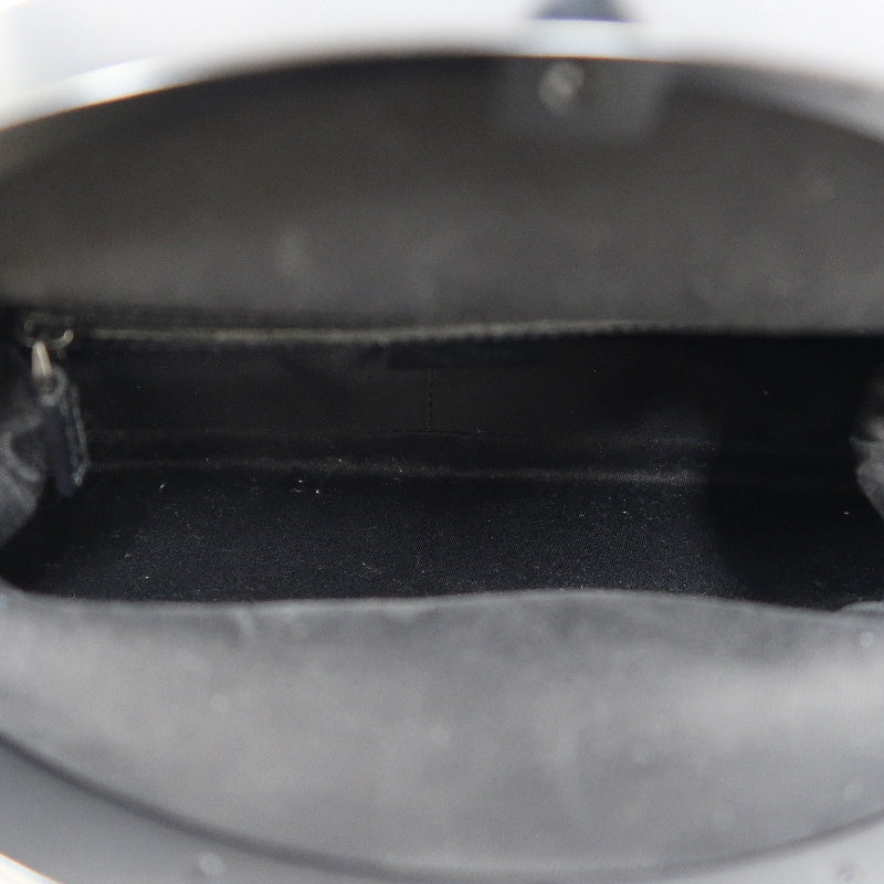 GUCCI Black GG Supreme Canvas Bamboo Top Handle Bag