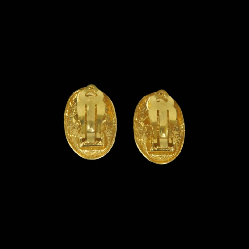 CHANEL Gold-Plated Coco Mark Alloy Clip-On Earrings