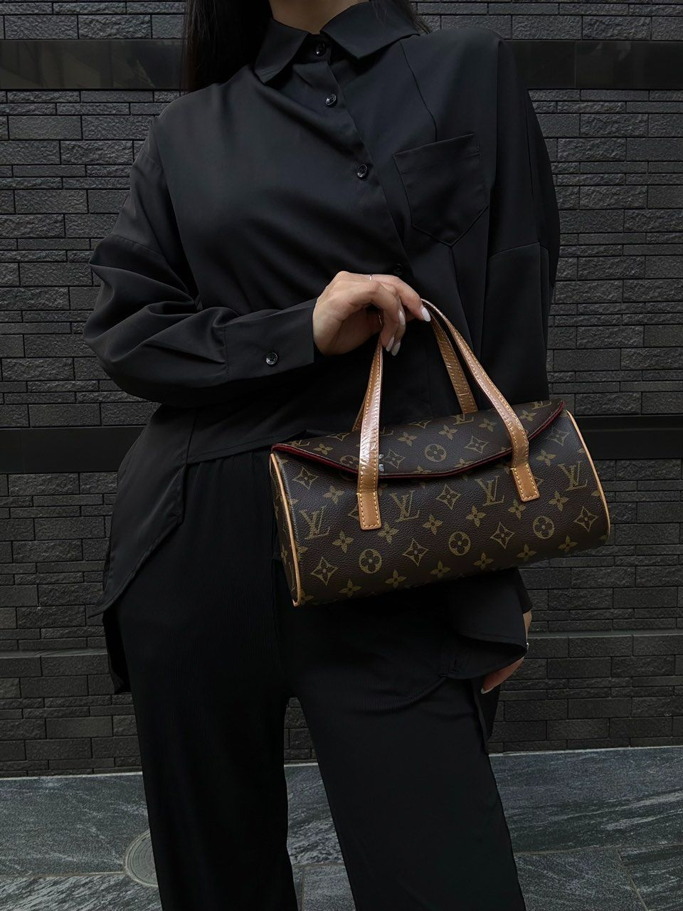 Louis Vuitton Monogram Sonatine Handbag (With Storage Bag)
