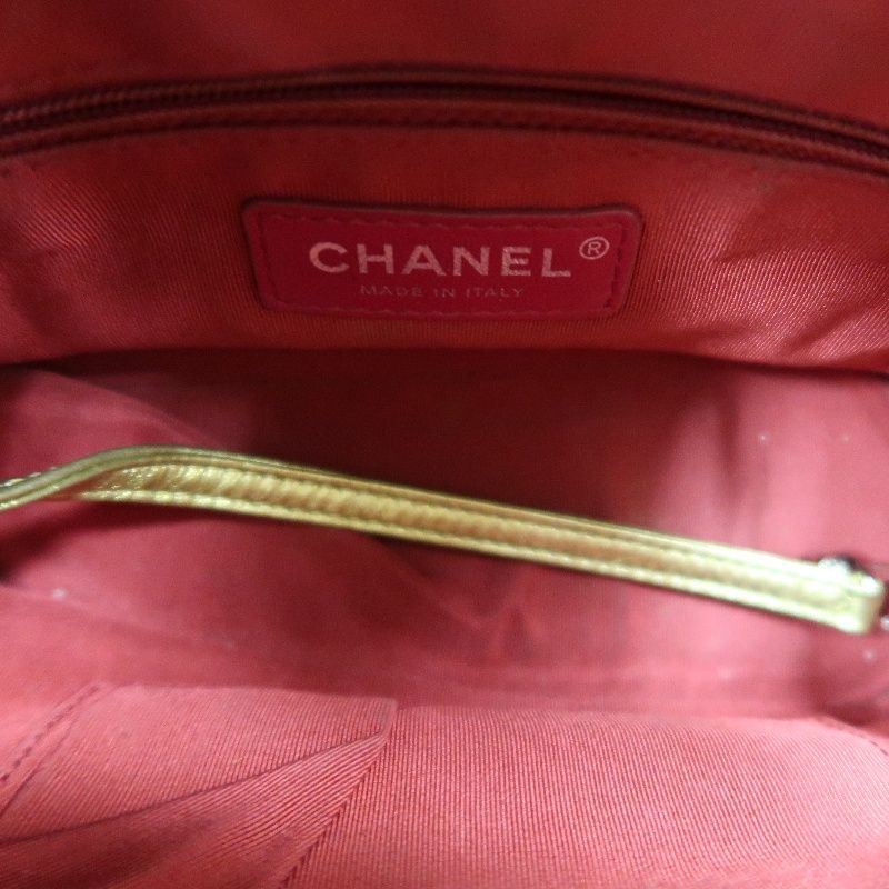 CHANEL Gold Waxed Calfskin Gabrielle Chain Shoulder Crossbody Bag