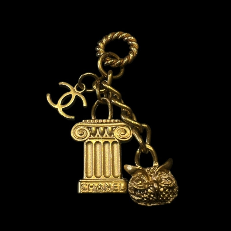 CHANEL Charm Gold Hardware Key Ring Bag Charm