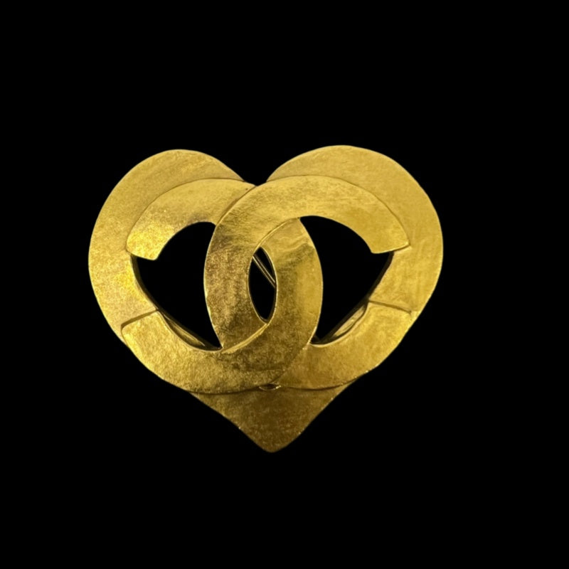 CHANEL Coco Mark Brooch With Box Alloy
