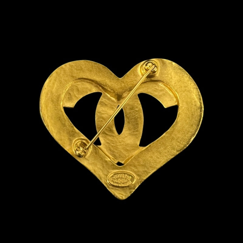 CHANEL Coco Mark Brooch With Box Alloy