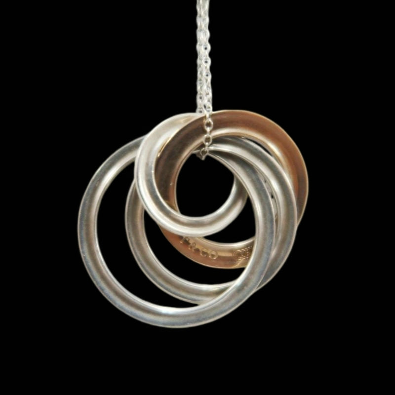 Tiffany & Co. 925 Silver Locking Circle Necklace