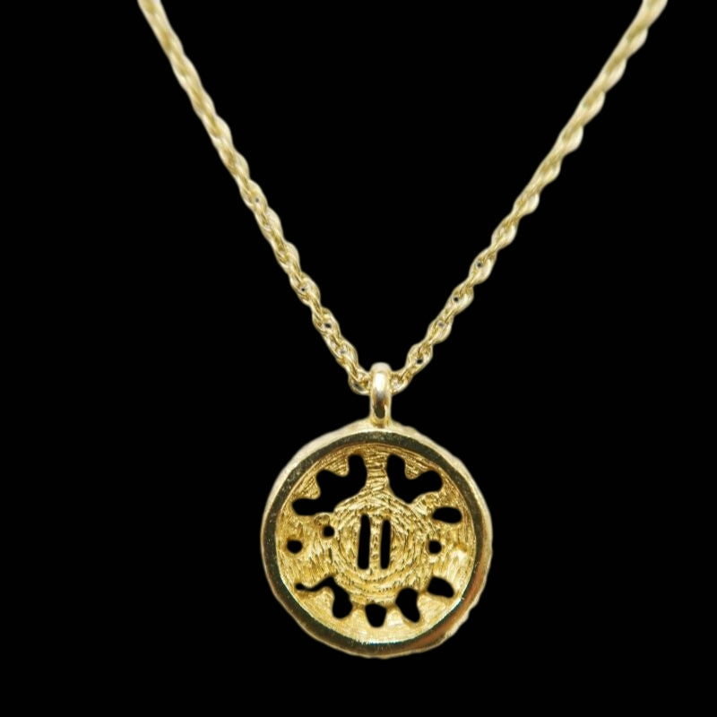 DIOR Gold Plated Rhinestone Necklace (Chain Clasp Defective)