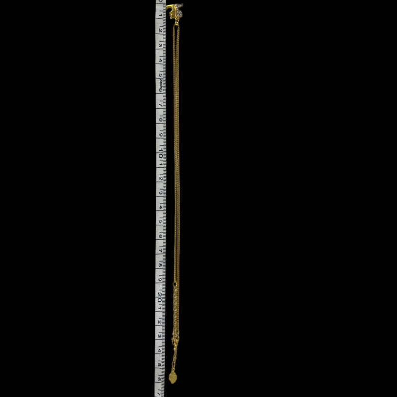 Courrèges Gold Hardware Alloy Necklace