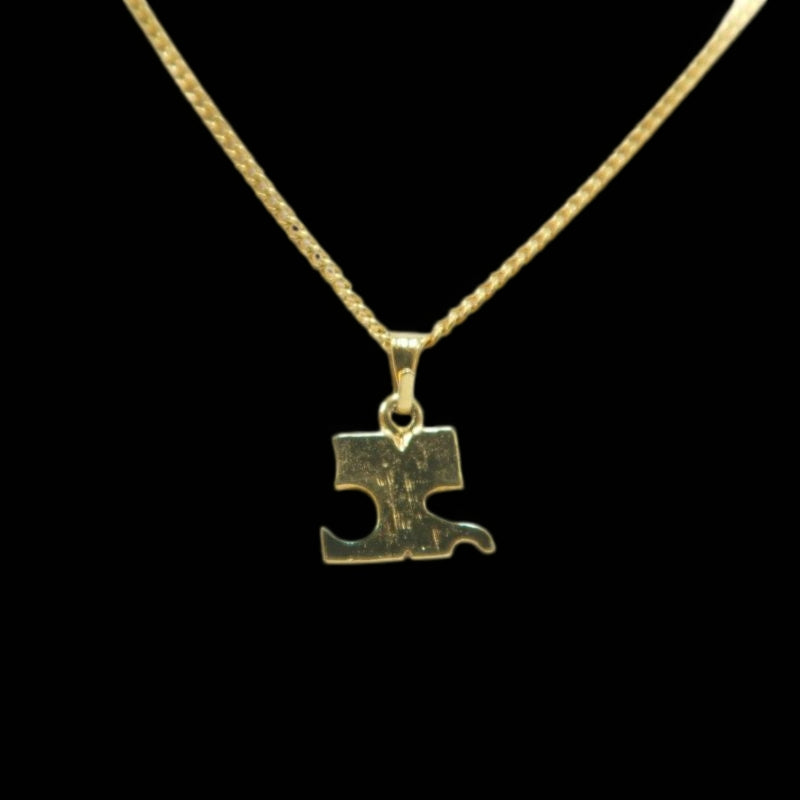 Courrèges Gold Hardware Alloy Necklace