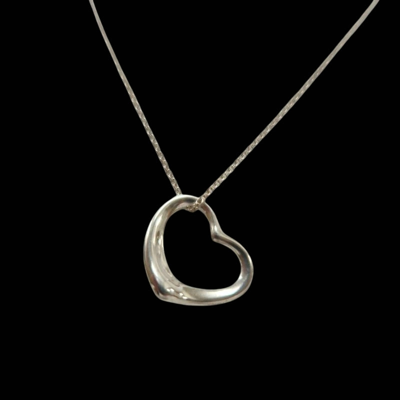TIFFANY & Co. SV925 silver Open Heart necklace, 98% new