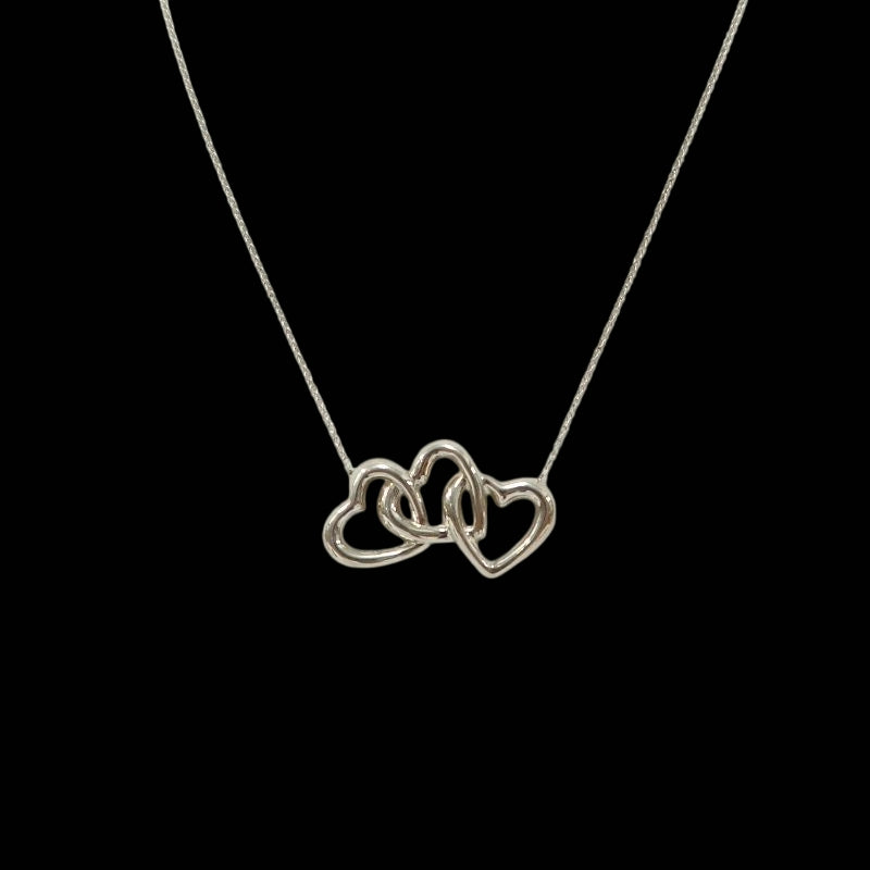 Tiffany & Co. 925 Silver Triple Heart Necklace