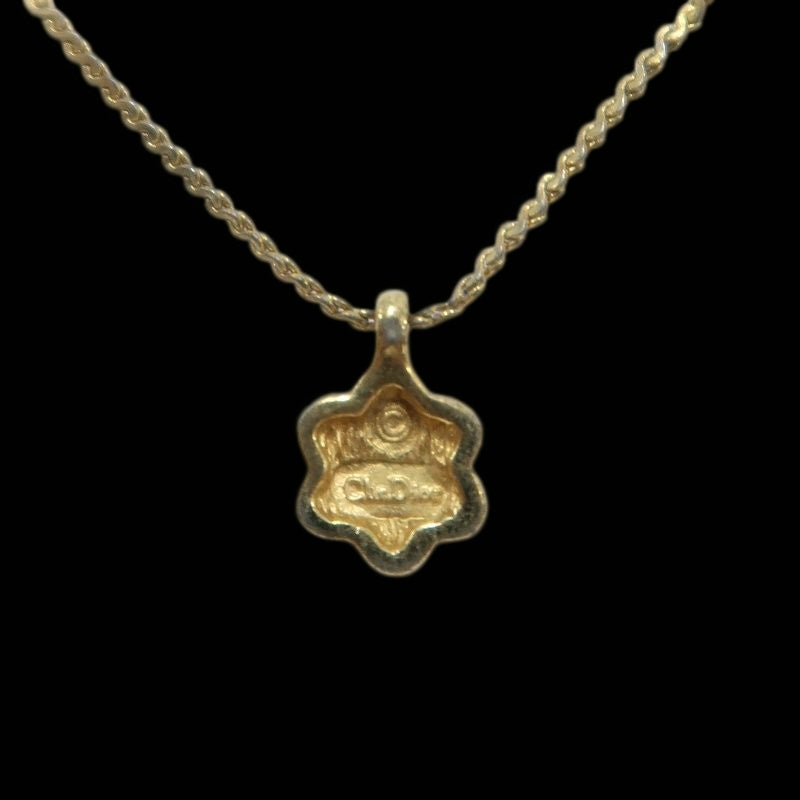 DIOR Gold-Plated Rhinestone Necklace
