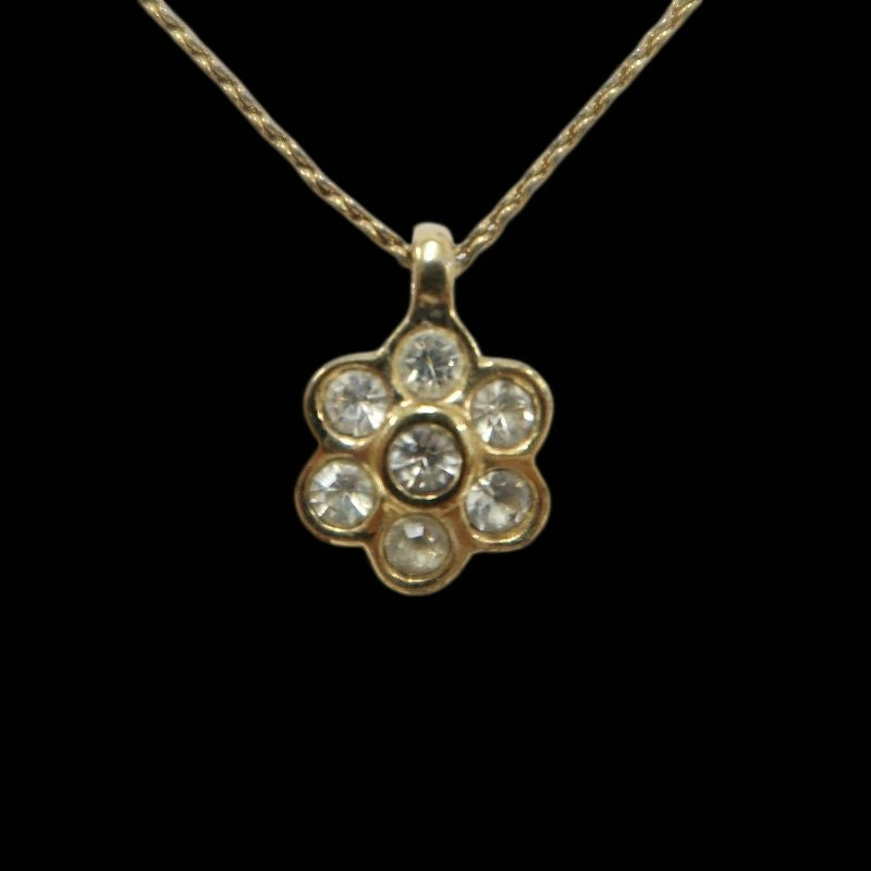 DIOR Gold-Plated Rhinestone Necklace