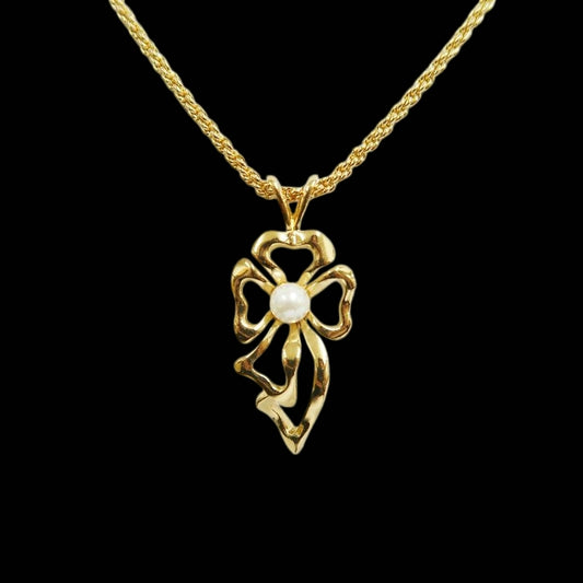NINA RICCI Gold-Tone Pearl Necklace