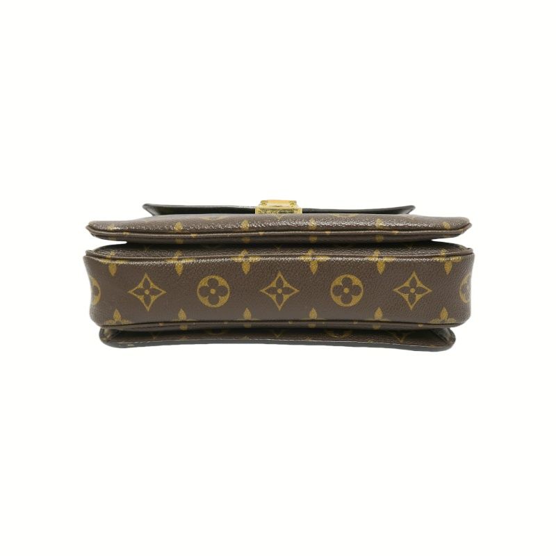LOUIS VUITTON Monogram Métis, Brown, Gold Hardware, Top Handle Crossbody Bag, With Shoulder Strap