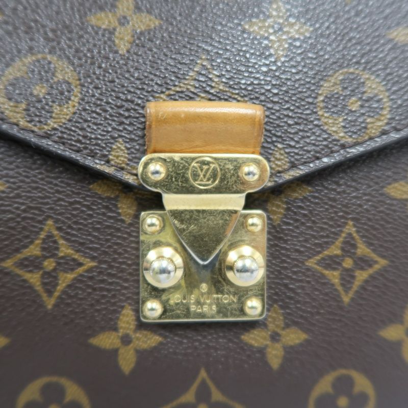 LOUIS VUITTON Monogram Métis, Brown, Gold Hardware, Top Handle Crossbody Bag, With Shoulder Strap