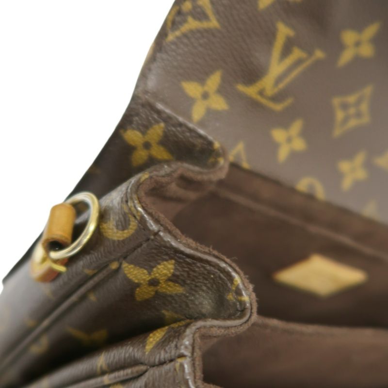 LOUIS VUITTON Monogram Métis, Brown, Gold Hardware, Top Handle Crossbody Bag, With Shoulder Strap