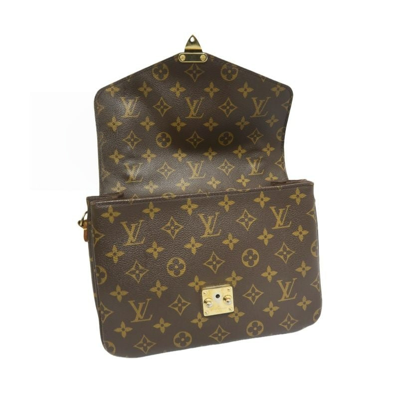 LOUIS VUITTON Monogram Métis, Brown, Gold Hardware, Top Handle Crossbody Bag, With Shoulder Strap