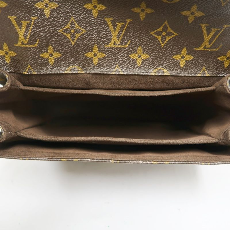 LOUIS VUITTON Monogram Métis, Brown, Gold Hardware, Top Handle Crossbody Bag, With Shoulder Strap