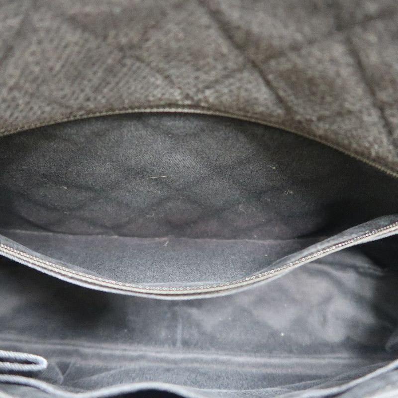 CHANEL Black 2.55 Quilted Canvas Chain Crossbody Bag with Sequins