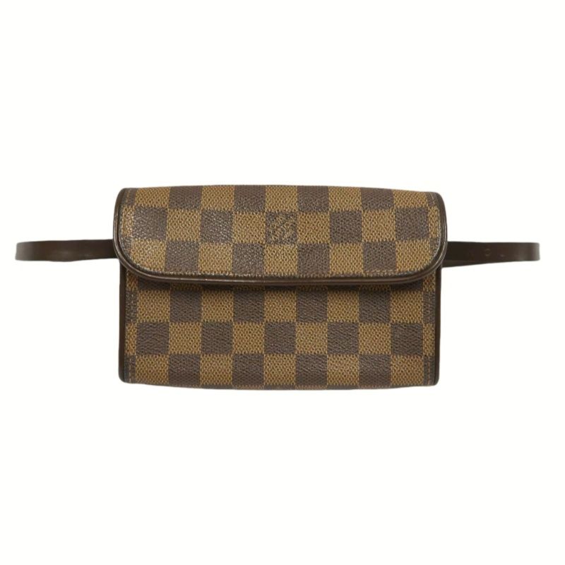 Louis Vuitton Damier Brown PVC Pochette Florentine Belt Bag