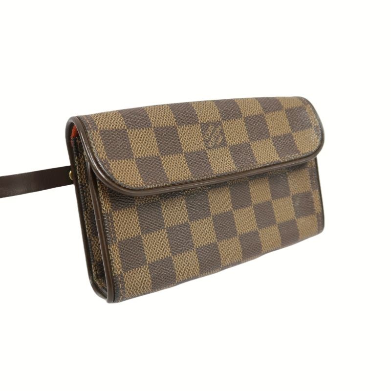 Louis Vuitton Damier Brown PVC Pochette Florentine Belt Bag