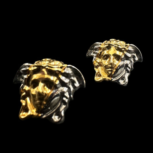VERSACE earrings, gold hardware, alloy material