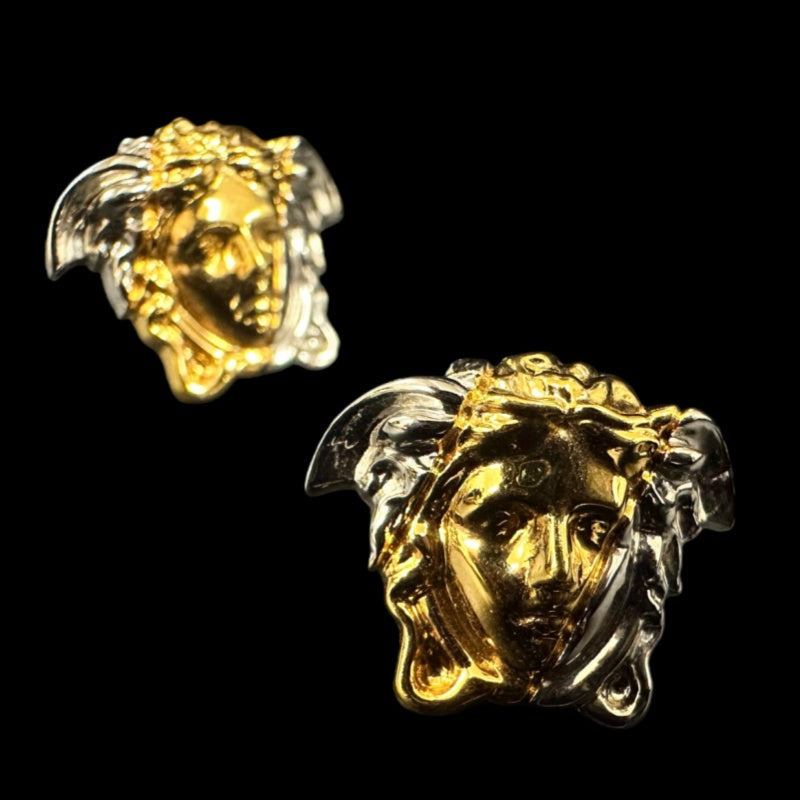 VERSACE earrings, gold hardware, alloy material