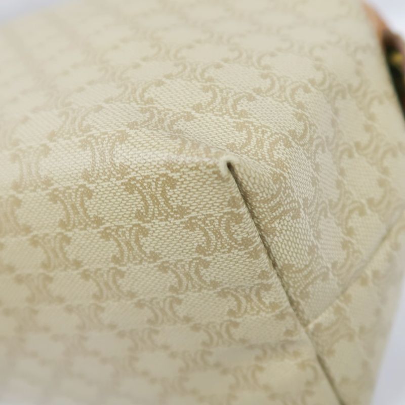 CELINE Monogram PVC Pouch (Handbag/Cosmetic Bag), Light Beige-Brown