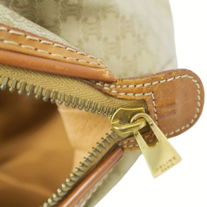 CELINE Monogram PVC Pouch (Handbag/Cosmetic Bag), Light Beige-Brown