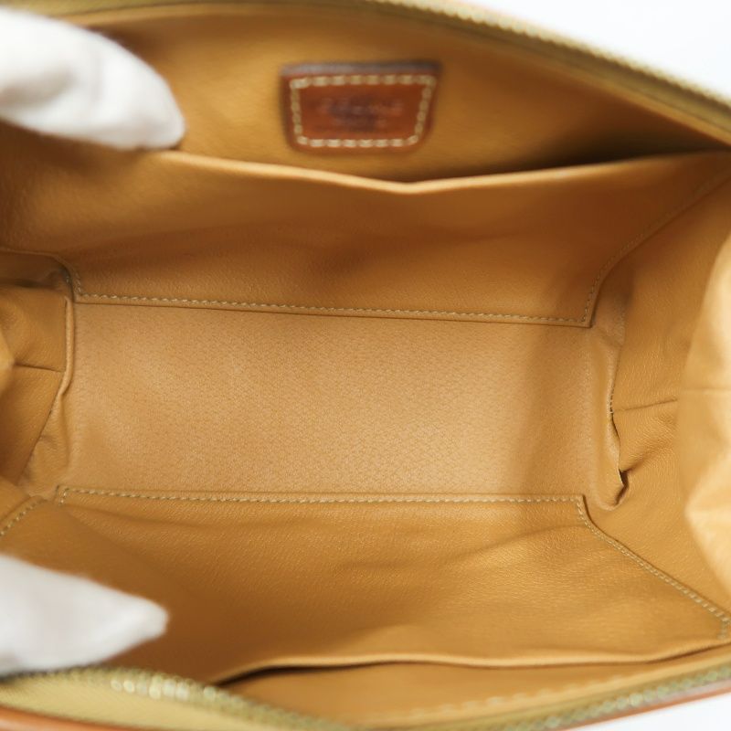 CELINE Monogram PVC Pouch (Handbag/Cosmetic Bag), Light Beige-Brown