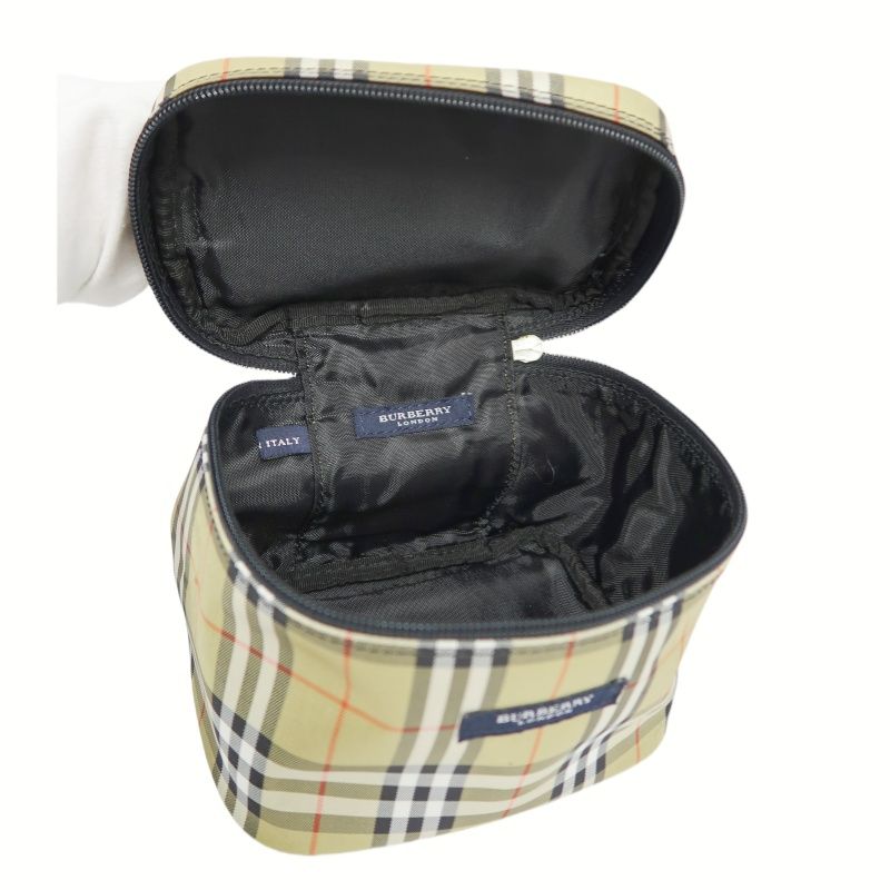 BURBERRY Brown Fabric Pouch (Cosmetic Bag/Handbag)