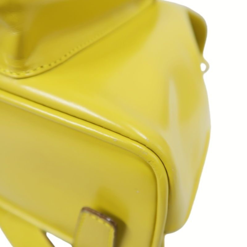 GUCCI 003 2034 0030 Yellow Bamboo Backpack, PVC Material