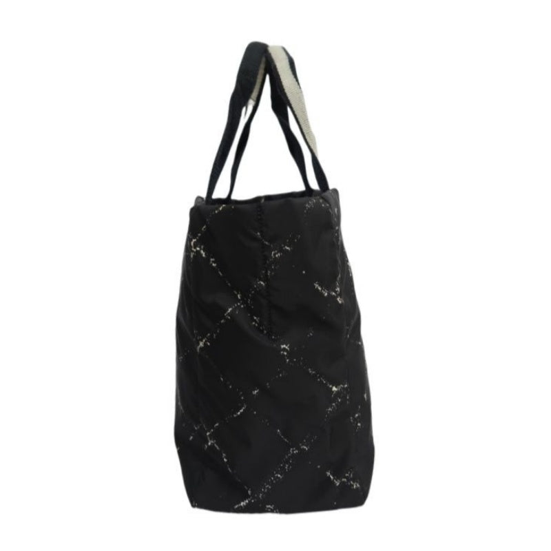Chanel Travel Tote Bag Black Nylon with Authenticity Card